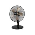 iFan 16" Desk Fan – 5 Blades, Turbo Fan, Vortex Airflow, Adjustable Tilt, Oscillation, Energy-saving, 3-Speed, black, IF402