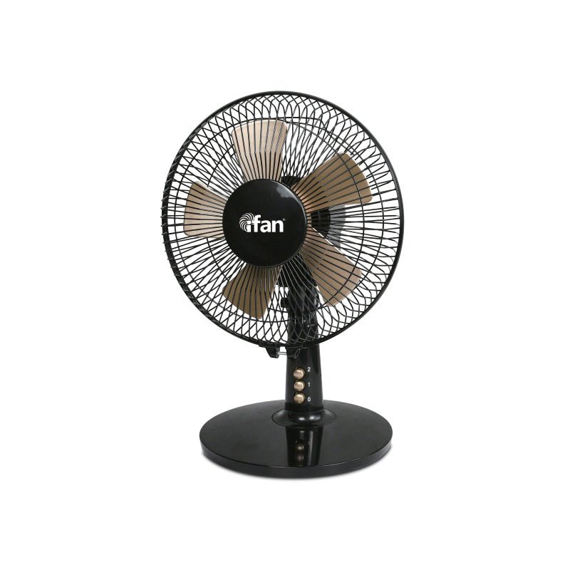 IF404_683e0940-a6f7-4b6e-a3da-253d160b5ce4 iFan 9” Desk Fan – 5 Blades, Turbo Fan, Vortex Airflow, Adjustable Tilt, Oscillation, Energy-saving, 2-Speed, black, IF404 - Image 1