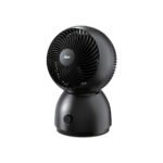 iFan 8" Air Circulator Fan – Concentrated Airflow, Desk Fan, Adjustable Tilt, Oscillation, Portable, Silent, 3-Speed, black, IF7403