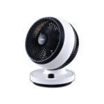 iFan 7" Air Circulator Fan - Turbo, Powerful Airflow, Desk Fan, Adjustable Tilt, Oscillation, Portable, 3-Speed, black & white, IF7530