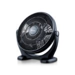 PowerPac 14" Air Circulator Fan – High Velocity, Powerful Airflow, Adjustable Tilt, Thermal Fuse Protection, 3-Speed, black, PPP2814