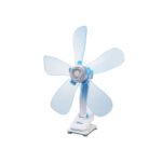 PowerPac 6" Clip/Table/Wall Fan – 5 Flexible Blades, Strong Airflow, Adjustable Tilt, PPC603A